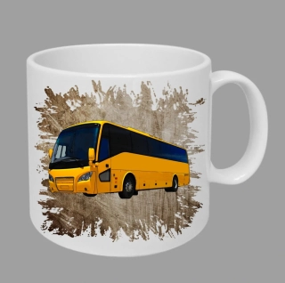 Moon River Scania A30 hrnek s autobusem hnědý obsah 330 ml
