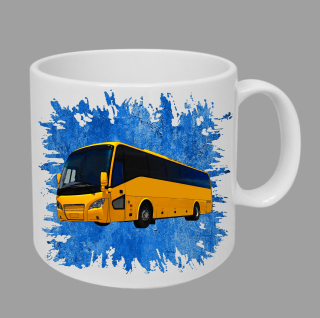 Moon River Scania A30 hrnek s autobusem modrý obsah 330 ml