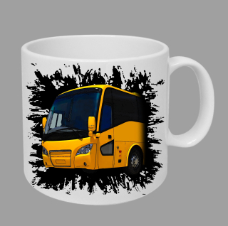 Moon River Scania A30 hrnek s autobusem černý obsah 330 ml