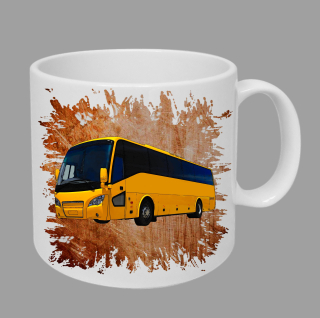 Moon River Scania A30 hrnek s autobusem oranžový obsah 330 ml