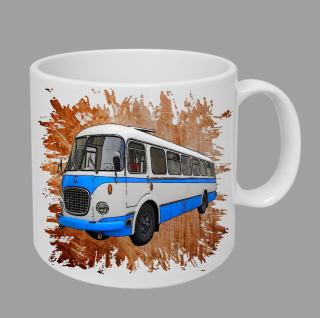 Moon River Škoda RTO 706 hrnek s autobusem oranžový obsah 330 ml