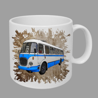 Moon River Škoda RTO 706 hrnek s autobusem hnědý obsah 330 ml