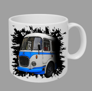 Moon River Škoda RTO 706 hrnek s autobusem černý obsah 330 ml