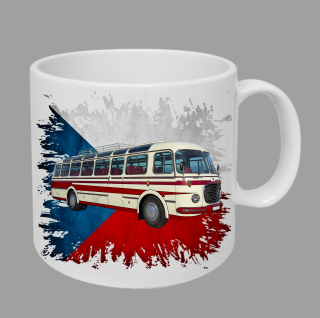 Moon River Škoda RTO 706 II  hrnek s autobusem vlajka obsah 330 ml