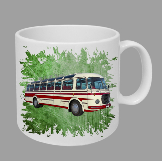 Moon River Škoda RTO 706 II  hrnek s autobusem zelený obsah 330 ml