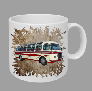 Moon River Škoda RTO 706 II  hrnek s autobusem hnědý obsah 330 ml