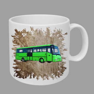 Moon River SOR C hrnek s autobusem hnědý obsah 330 ml