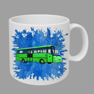 Moon River SOR C hrnek s autobusem modrý obsah 330 ml