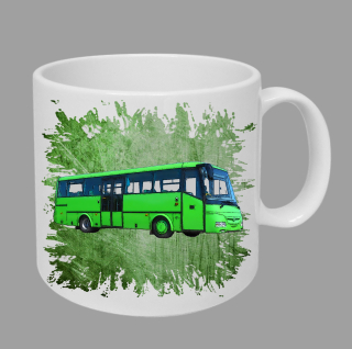 Moon River SOR C hrnek s autobusem zelený obsah 330 ml