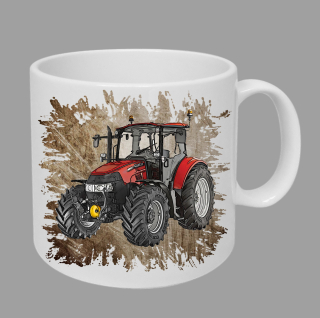 Moon River Case Farmall 115U Pro hrnek s traktorem hnědý obsah 330 ml