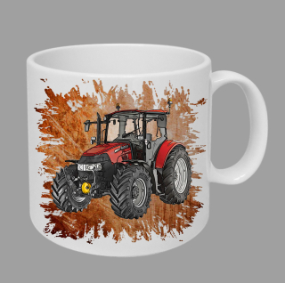 Moon River Case Farmall 115U Pro hrnek s traktorem oranžový obsah 330 ml