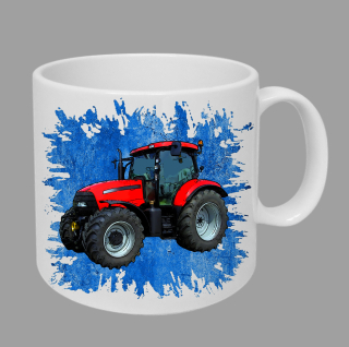 Moon River CASE IH 140 hrnek s traktorem modrý obsah 330 ml