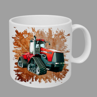 Moon River CASE IH STX 440 hrnek s traktorem oranžový obsah 330 ml