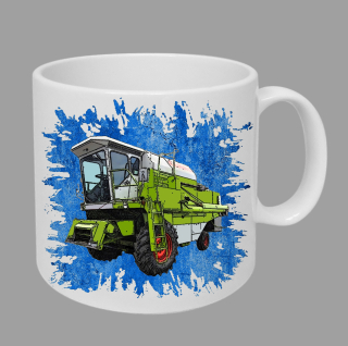 Moon River Claas Dominator 76 hrnek s kombajnem modrý obsah 330 ml
