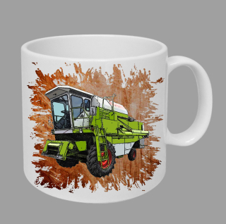Moon River Claas Dominator 76 hrnek s kombajnem oranžový obsah 330 ml
