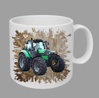 Moon River Deutz-Fahr 6160 hrnek s traktorem hnědý obsah 330 ml