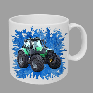 Moon River Deutz-Fahr 6160 hrnek s traktorem modrý obsah 330 ml