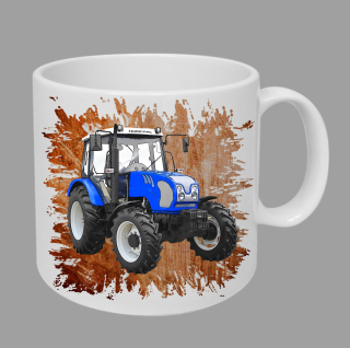Moon River Farmtrac 675  hrnek s traktorem oranžový obsah 330 ml