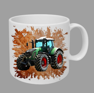 Moon River Fendt 930 hrnek s traktorem oranžový obsah 330 ml