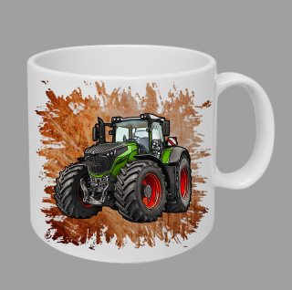 Moon River Fendt 1000 Vario  hrnek s traktorem oranžový obsah 330 ml