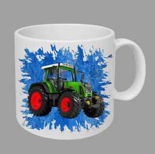 Moon River Fendt II hrnek s traktorem modrý obsah 330 ml