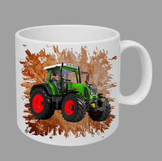 Moon River Fendt II hrnek s traktorem oranžový obsah 330 ml