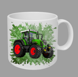 Moon River Fendt II hrnek s traktorem zelený obsah 330 ml