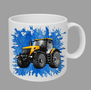 Moon River JCB 7230 hrnek s traktorem modrý obsah 330 ml