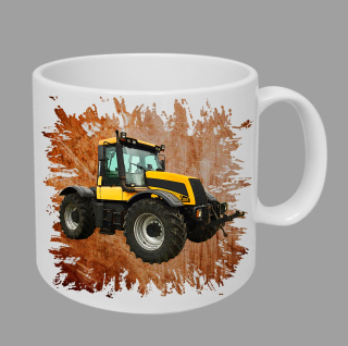 Moon River JCB Fastrac 3185 hrnek s traktorem oranžový obsah 330 ml