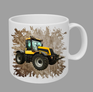 Moon River JCB Fastrac 3185 hrnek s traktorem hnědý obsah 330 ml