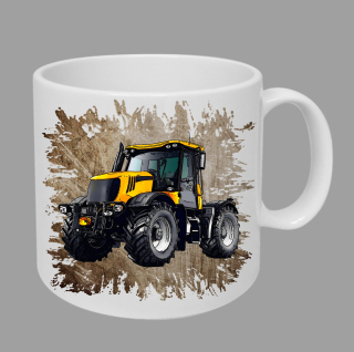 Moon River JCB Fastrac 3230 hrnek s traktorem hnědý obsah 330 ml