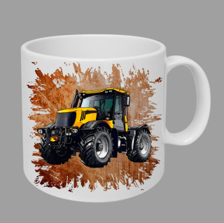 Moon River JCB Fastrac 3230 hrnek s traktorem oranžový obsah 330 ml
