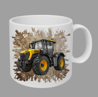 Moon River JCB Fastrac 4220 hrnek s traktorem hnědý obsah 330 ml