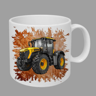 Moon River JCB Fastrac 4220 hrnek s traktorem oranžový obsah 330 ml