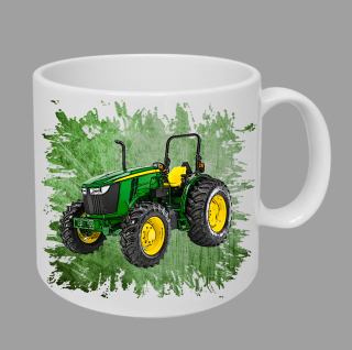 Moon River John Deere 5075M hrnek s traktorem zelený obsah 330 ml