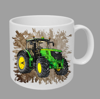 Moon River John Deere 6210R  hrnek s traktorem hnědý obsah 330 ml