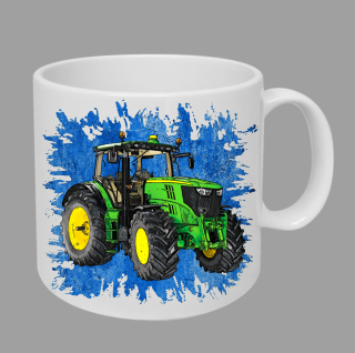 Moon River John Deere 6210R  hrnek s traktorem modrý obsah 330 ml