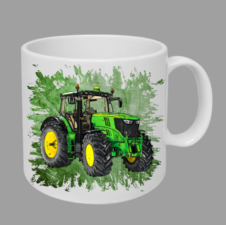 Moon River John Deere 6210R  hrnek s traktorem zelený obsah 330 ml