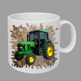 Moon River John Deere 6400  hrnek s traktorem hnědý obsah 330 ml