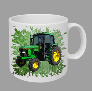 Moon River John Deere 6400  hrnek s traktorem zelený obsah 330 ml