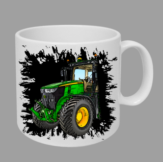 Moon River John Deere 7250R hrnek s traktorem černý obsah 330 ml