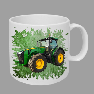 Moon River John Deere 8320R hrnek s traktorem zelený obsah 330 ml