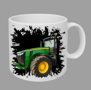 Moon River John Deere 8320R hrnek s traktorem černý obsah 330 ml