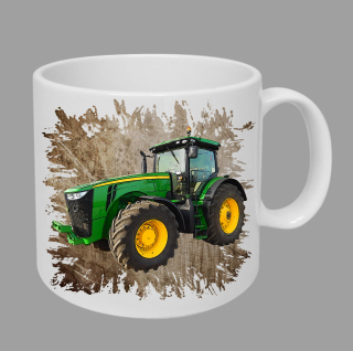 Moon River John Deere 8320R hrnek s traktorem hnědý obsah 330 ml