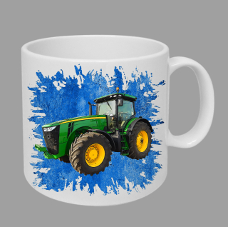 Moon River John Deere 8320R hrnek s traktorem modrý obsah 330 ml