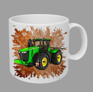 Moon River John Deere 9560R hrnek s traktorem oranžový obsah 330 ml
