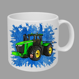 Moon River John Deere 9560R hrnek s traktorem modrý obsah 330 ml