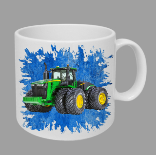Moon River John Deere 9620R hrnek s traktorem modrý obsah 330 ml