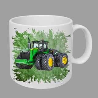 Moon River John Deere 9620R hrnek s traktorem zelený obsah 330 ml