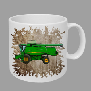 Moon River John Deere 9660 hrnek s kombajnem hnědý obsah 330 ml